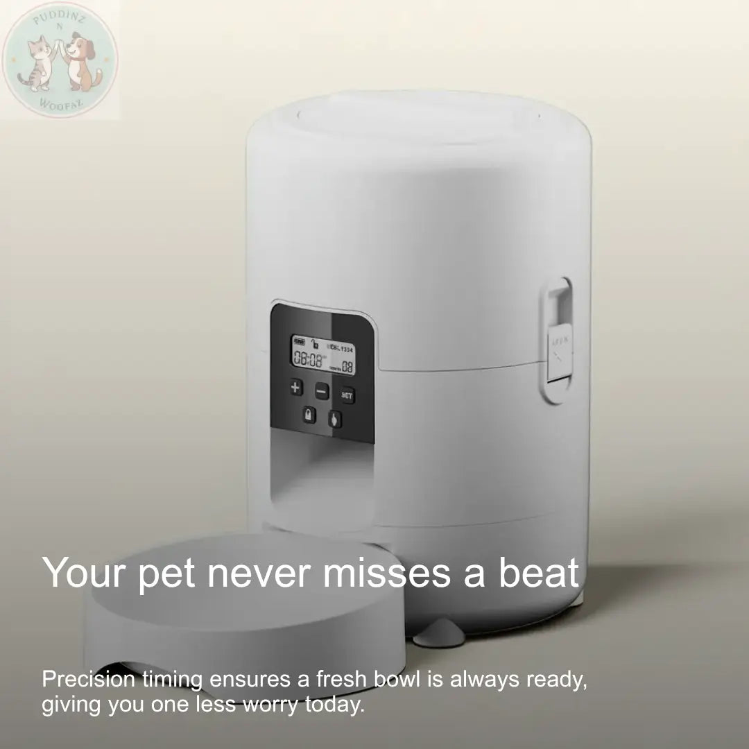 Automatic Pet Feeder with Timer & Portion Control Puddinz n Woofaz Puddinz n Woofaz