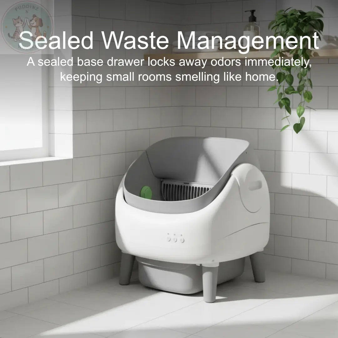 Automatic Self-Cleaning Cat Litter Box - Smart Odor Control Puddinz n Woofaz Pet accessories Puddinz n Woofaz