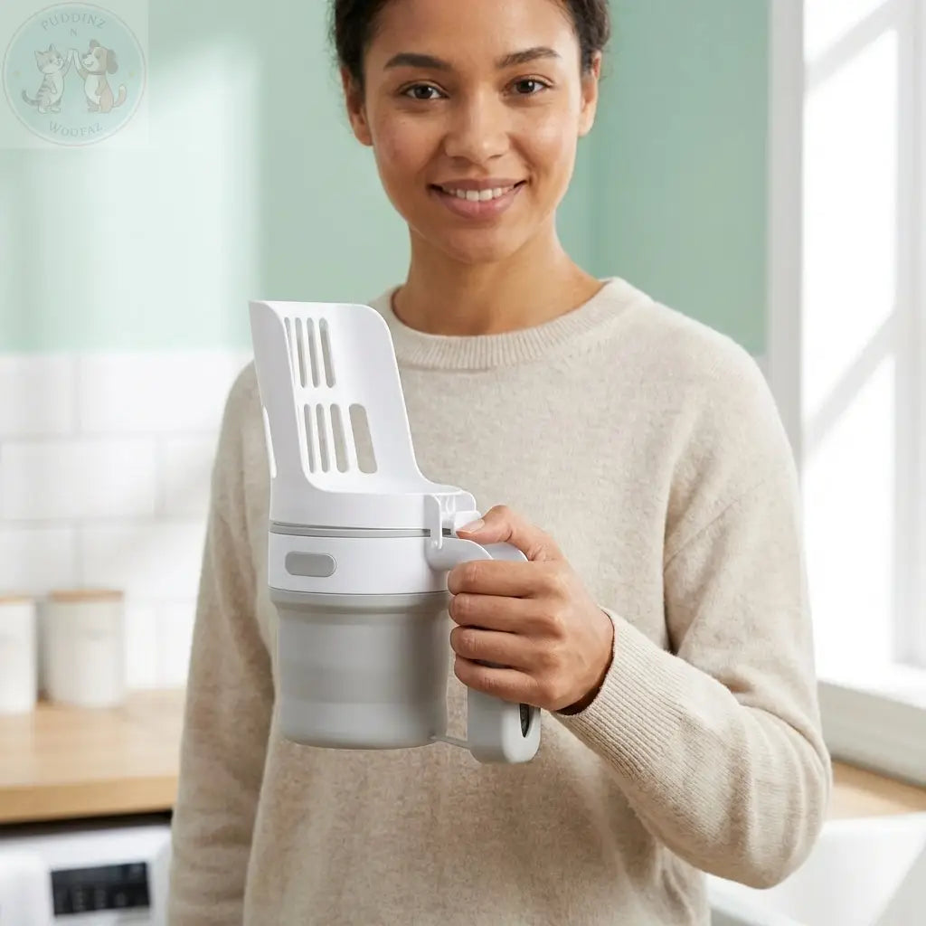 Large Portable Cat Sifter – Foldable Litter Scoop Puddinz n Woofaz Puddinz n Woofaz