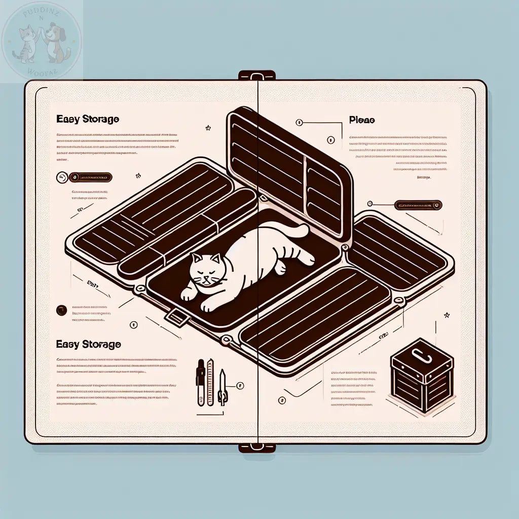 Collapsible-Cat-Mats-for-Easy-Storage Puddinz n Woofaz