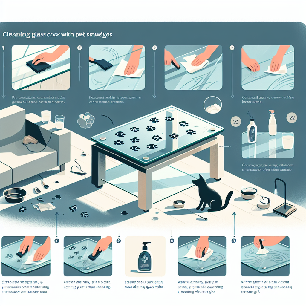 How to Clean Glass Coffee Tables With Pet Smudges