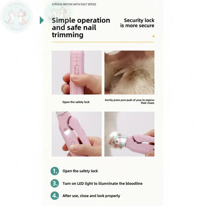 Simple Operation and Safe Nail Trimming Infographic - Vertical Layout