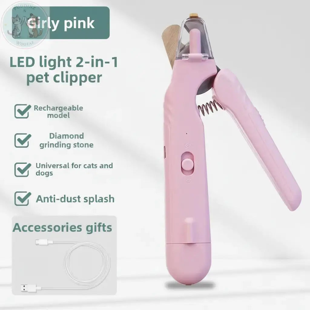 Girly Pink Pet Nail Clipper Infographic