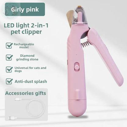 Girly Pink Pet Nail Clipper Infographic