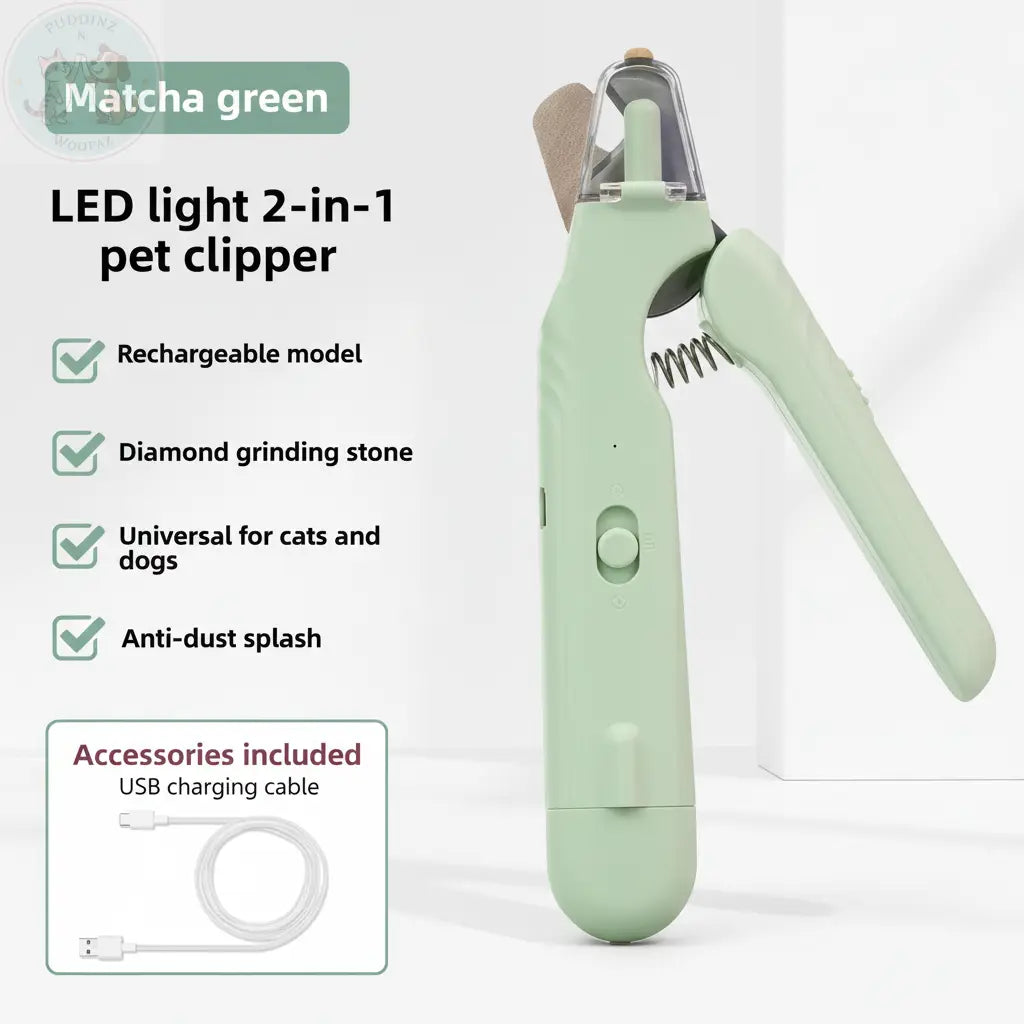 Matcha Green Pet Nail Clipper Infographic