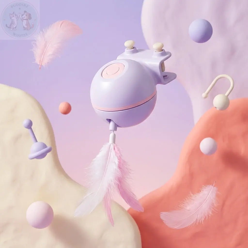 Automatic Cat Toy – Interactive Teaser for Indoor Cats Puddinz n Woofaz   Puddinz n Woofaz