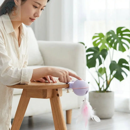 Automatic Cat Toy – Interactive Teaser for Indoor Cats Puddinz n Woofaz   Puddinz n Woofaz