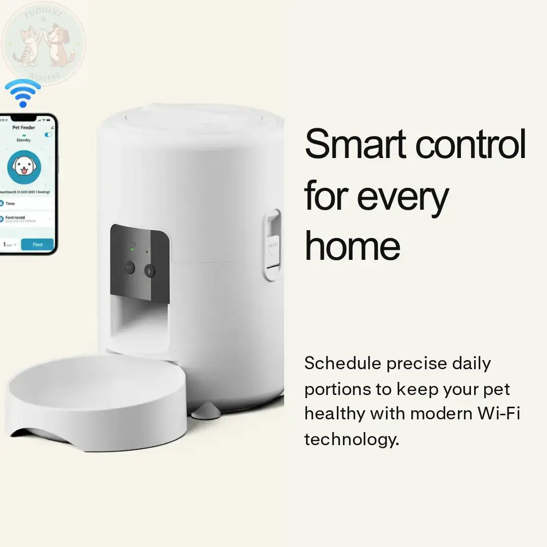 Automatic Pet Feeder with Timer & Portion Control Puddinz n Woofaz   Puddinz n Woofaz