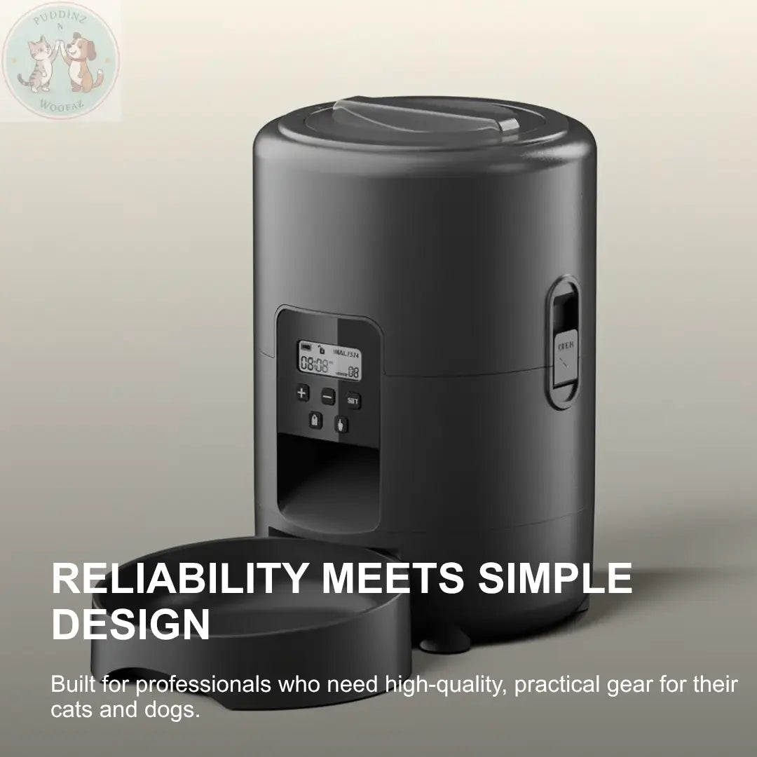 Automatic Pet Feeder with Timer & Portion Control Puddinz n Woofaz   Puddinz n Woofaz