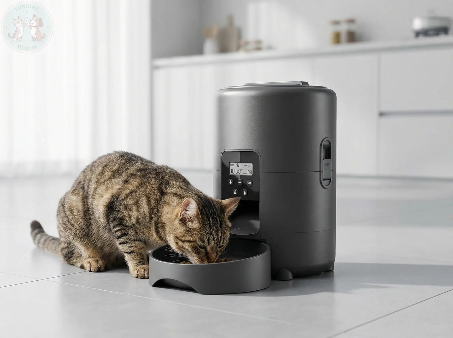 Automatic Pet Feeder with Timer & Portion Control Puddinz n Woofaz   Puddinz n Woofaz