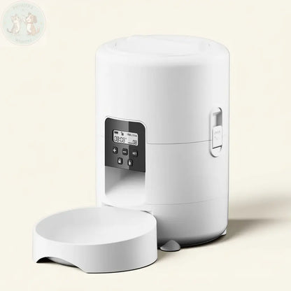 Premium White Automatic Pet Feeder Product Shot