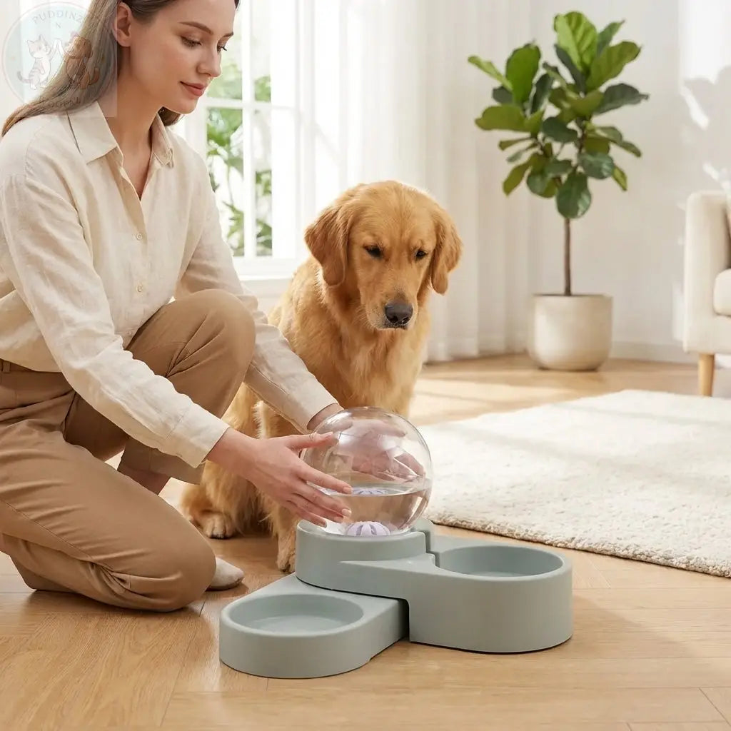 Automatic Pet Water Dispenser –|Self-Filling Fountain for Dogs and Cat Puddinz n Woofaz   Puddinz n Woofaz