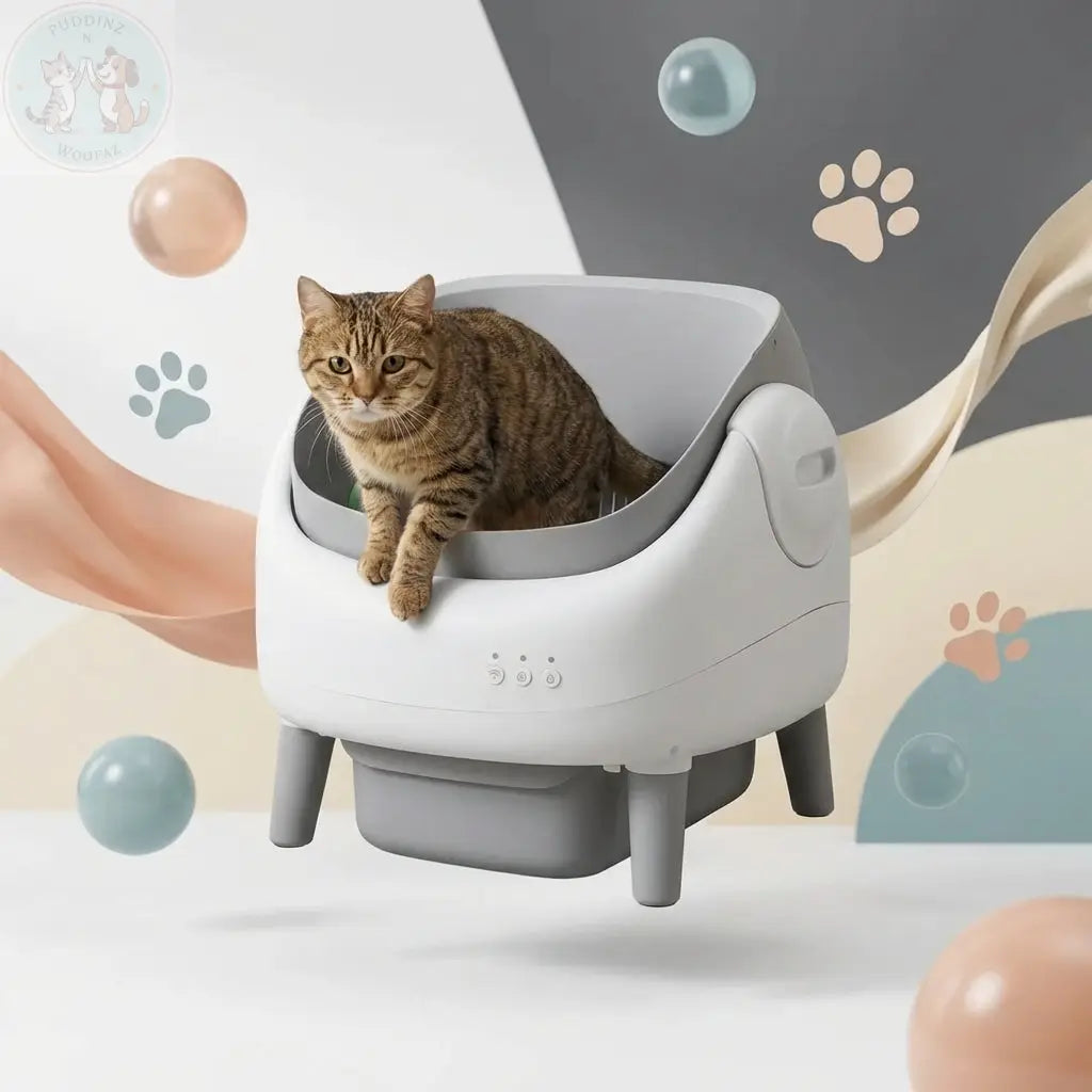 Automatic Self-Cleaning Cat Litter Box - Smart Odor Control Puddinz n Woofaz  Pet accessories Puddinz n Woofaz