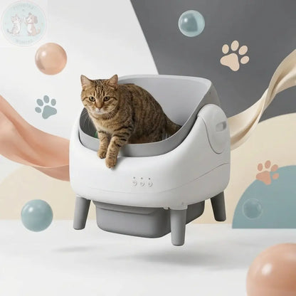 Automatic Self-Cleaning Cat Litter Box - Smart Odor Control Puddinz n Woofaz  Pet accessories Puddinz n Woofaz