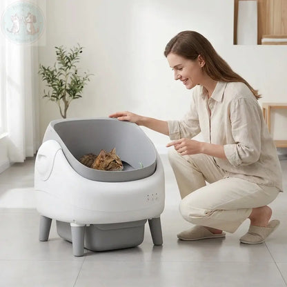 Automatic Self-Cleaning Cat Litter Box - Smart Odor Control Puddinz n Woofaz  Pet accessories Puddinz n Woofaz