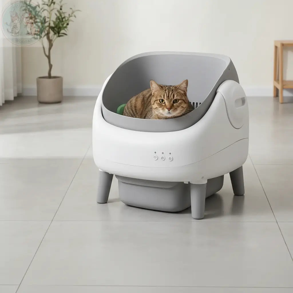 Automatic Self-Cleaning Cat Litter Box - Smart Odor Control Puddinz n Woofaz  Pet accessories Puddinz n Woofaz