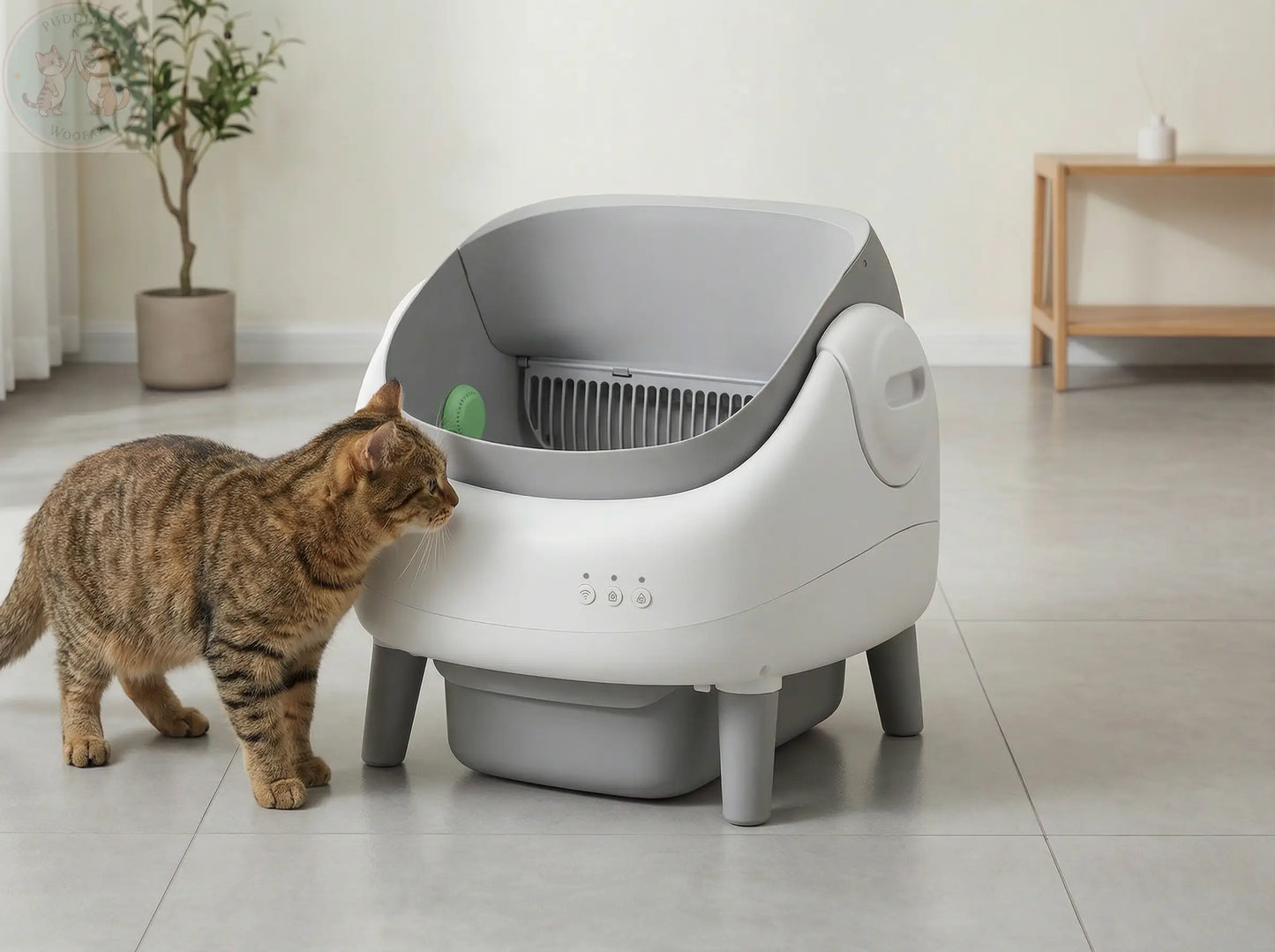 Automatic Self-Cleaning Cat Litter Box - Smart Odor Control Puddinz n Woofaz  Pet accessories Puddinz n Woofaz