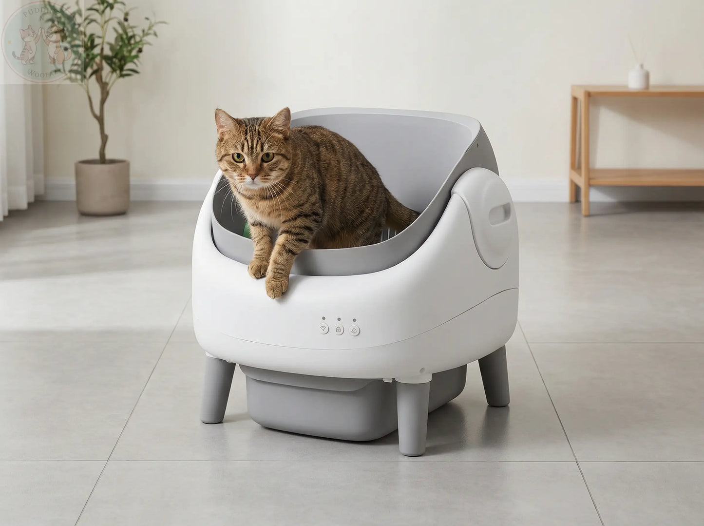 Automatic Self-Cleaning Cat Litter Box - Smart Odor Control Puddinz n Woofaz  Pet accessories Puddinz n Woofaz