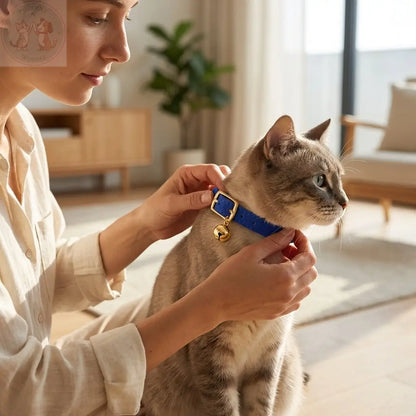 Cat Collar with Bell – Adjustable Breakaway Safety Buckle Puddinz n Woofaz   Puddinz n Woofaz