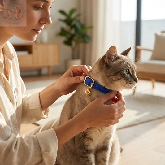 Cat Collar with Bell – Adjustable Breakaway Safety Buckle Puddinz n Woofaz   Puddinz n Woofaz