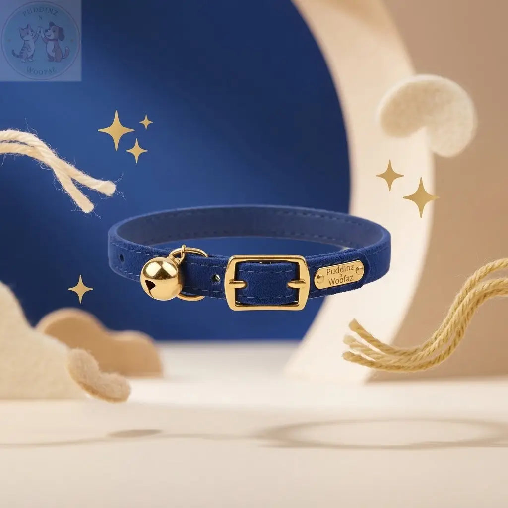 Cat Collar with Bell – Adjustable Breakaway Safety Buckle Puddinz n Woofaz   Puddinz n Woofaz