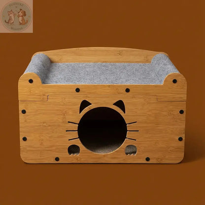 Cat Scratching House with Bed – Enclosed Nest & Post Puddinz n Woofaz  Pet accessories Puddinz n Woofaz