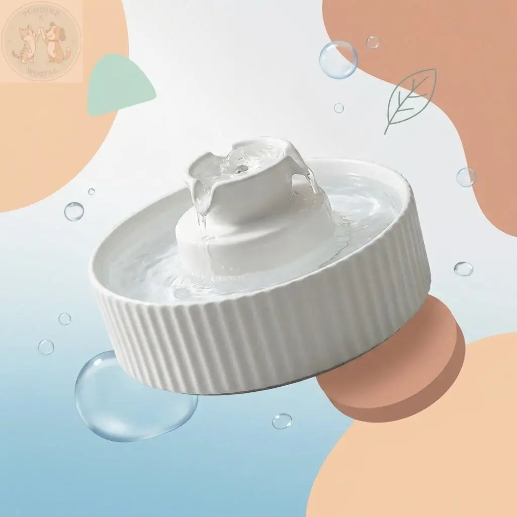 Ceramic Pet Water Fountain - Electric Cat Dog Feeder Puddinz n Woofaz  Pet accessories Puddinz n Woofaz