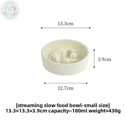 Ceramic Slow Feeder Dog Bowl - Teal Treasur Puddinz n Woofaz  Pet accessories Puddinz n Woofaz