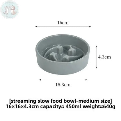 Ceramic Slow Feeder Dog Bowl - Teal Treasur Puddinz n Woofaz  Pet accessories Puddinz n Woofaz