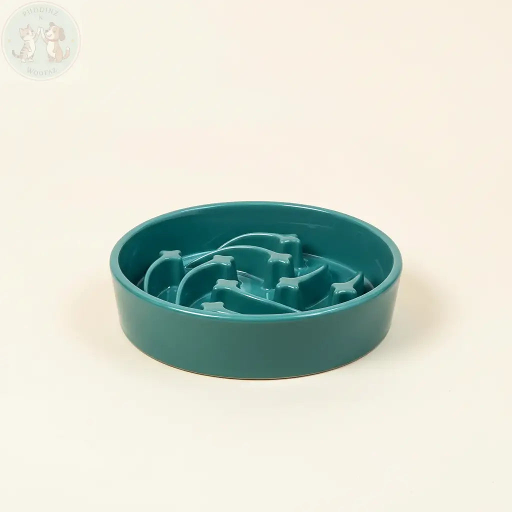 Premium product shot of Ceramic Slow Feeder Dog Bowl