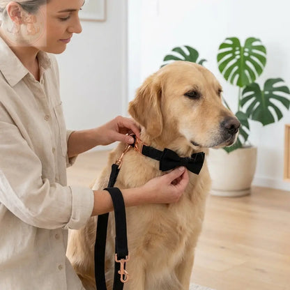 Dog Bow Tie Collar – Adjustable Pet Collar with Metal Buckle for dogs Puddinz n Woofaz   Puddinz n Woofaz