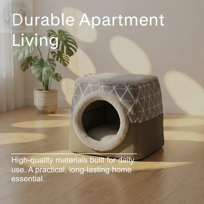 Dog Cat Bed House – 2-in-1 Cave & Cushion for Cozy Pets Puddinz n Woofaz   Puddinz n Woofaz