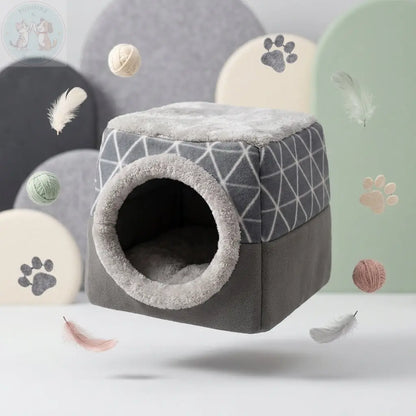 Dog Cat Bed House – 2-in-1 Cave & Cushion for Cozy Pets Puddinz n Woofaz   Puddinz n Woofaz