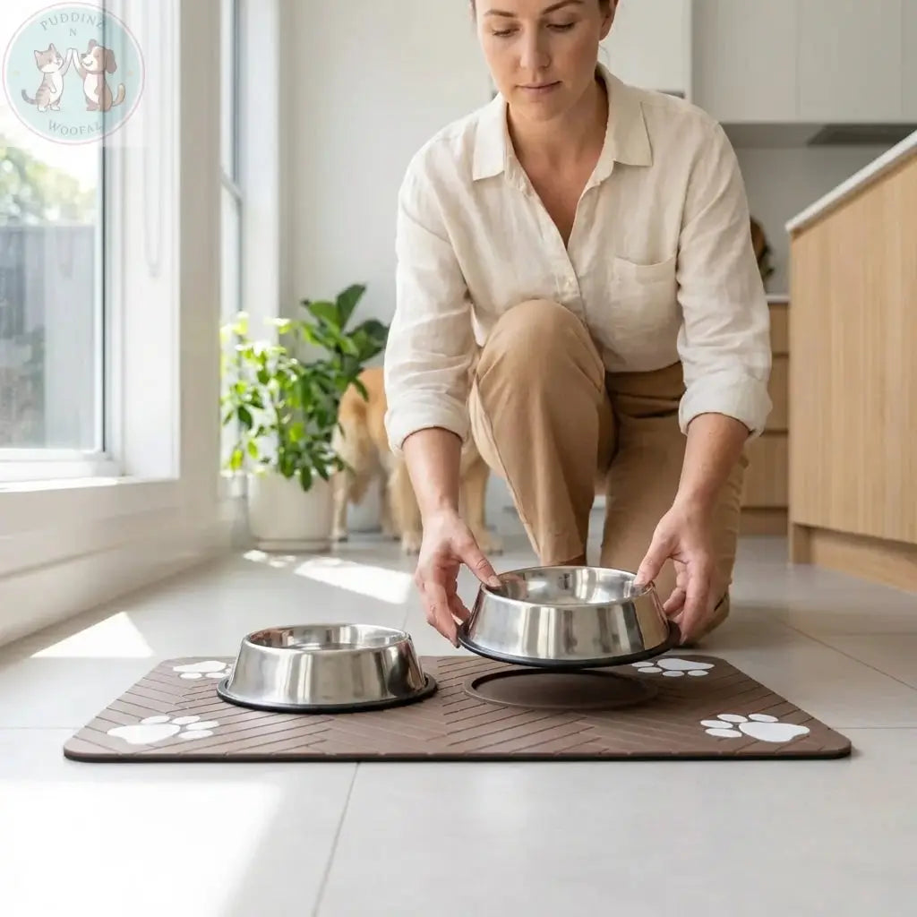 Dog Feeding Mat – Waterproof Non-Slip Pet Food Mat Puddinz n Woofaz   Puddinz n Woofaz
