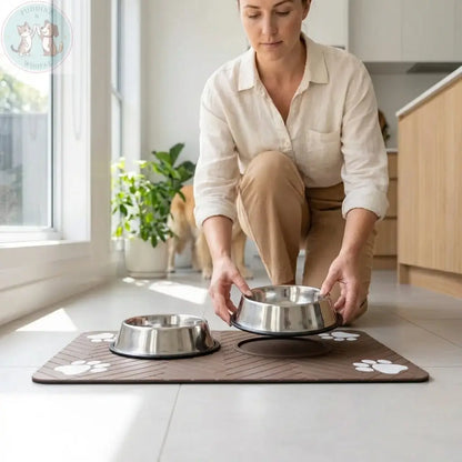 Dog Feeding Mat – Waterproof Non-Slip Pet Food Mat Puddinz n Woofaz   Puddinz n Woofaz