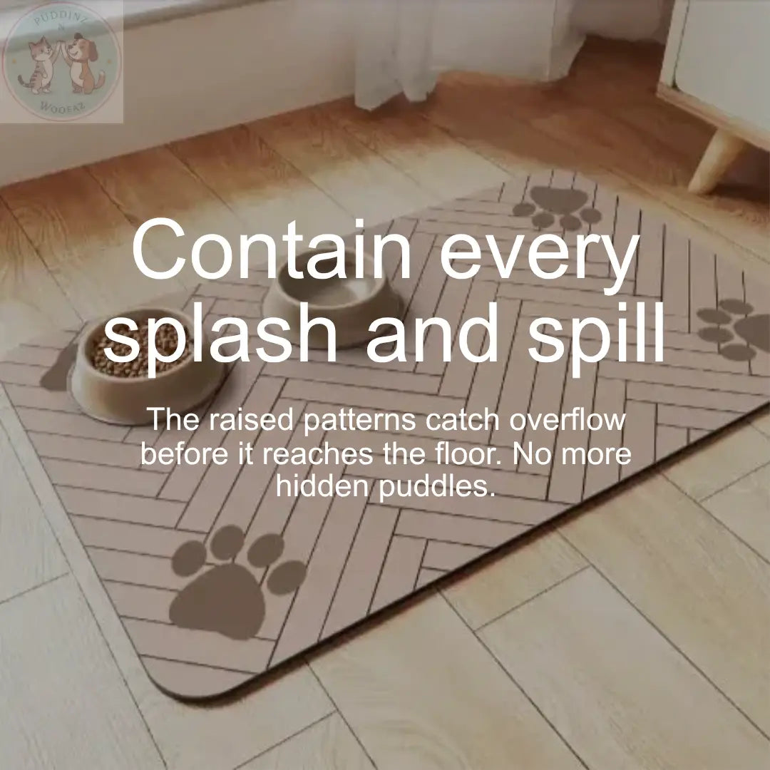 Dog Feeding Mat – Waterproof Non-Slip Pet Food Mat Puddinz n Woofaz   Puddinz n Woofaz