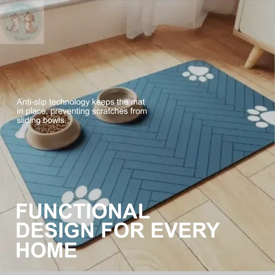 Dog Feeding Mat – Waterproof Non-Slip Pet Food Mat Puddinz n Woofaz   Puddinz n Woofaz