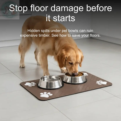 Dog Feeding Mat – Waterproof Non-Slip Pet Food Mat Puddinz n Woofaz   Puddinz n Woofaz