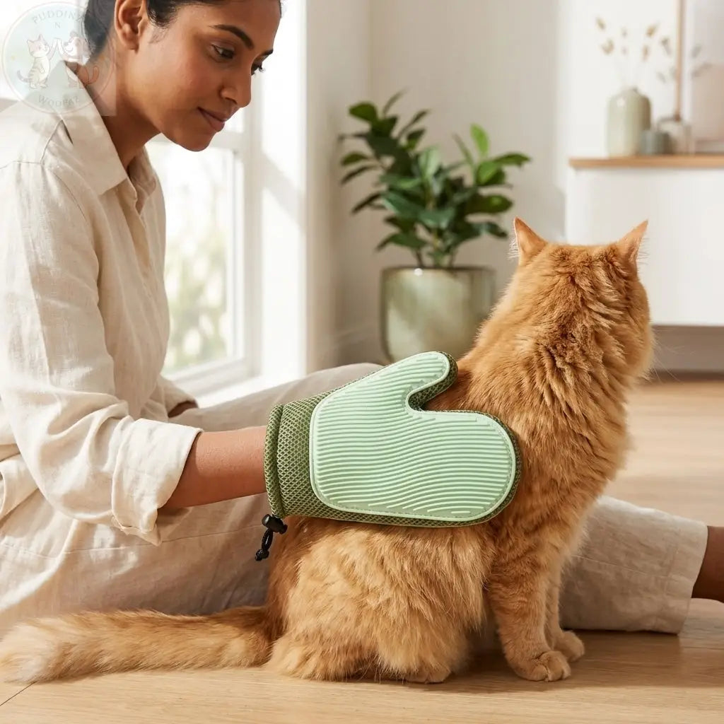 Dog Grooming Glove – Pet Hair Removal & Massage Glove for Dogs and Cat Puddinz n Woofaz   Puddinz n Woofaz