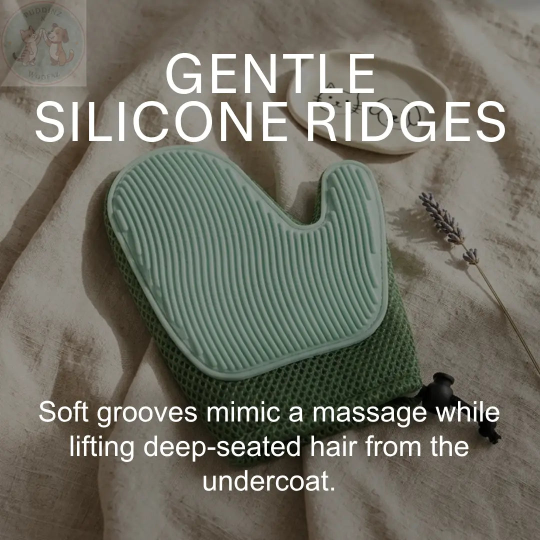 Dog Grooming Glove – Pet Hair Removal & Massage Glove for Dogs and Cat Puddinz n Woofaz   Puddinz n Woofaz