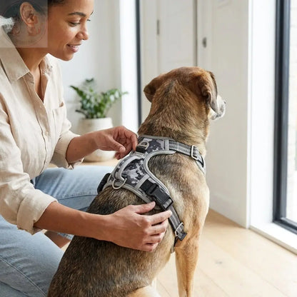 Dog Harness – Adjustable Pet Harness with Handle & Reflective Strips Puddinz n Woofaz   Puddinz n Woofaz