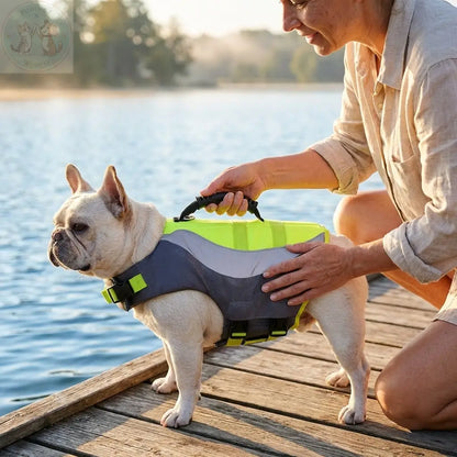 Dog Life Jacket Reflective - Swimming Safety Vest Puddinz n Woofaz   Puddinz n Woofaz