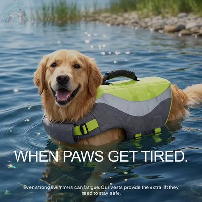 Dog Life Jacket Reflective - Swimming Safety Vest Puddinz n Woofaz   Puddinz n Woofaz