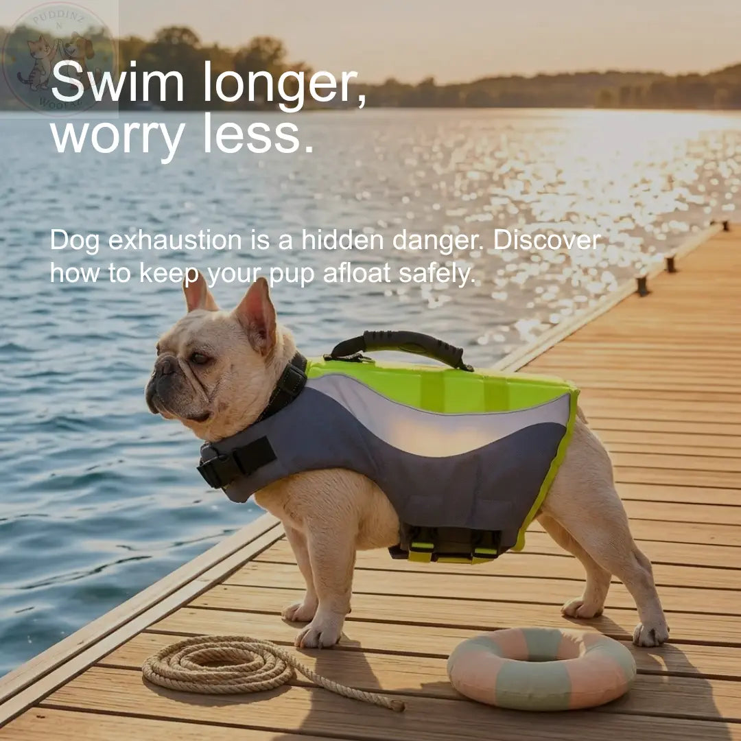 Dog Life Jacket Reflective - Swimming Safety Vest Puddinz n Woofaz   Puddinz n Woofaz