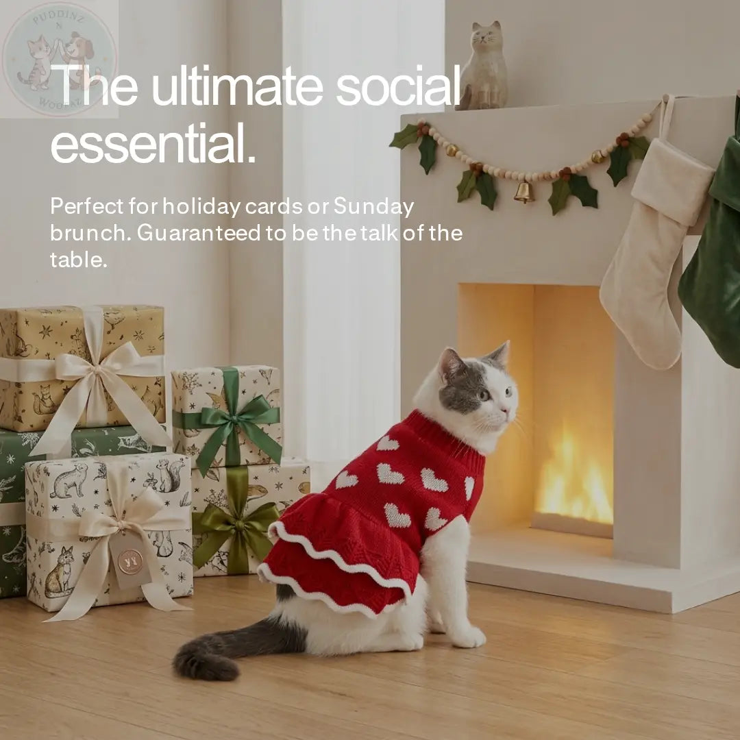 Dog Princess Dress – Festive Christmas & Holiday Outfit for Small Dogs Puddinz n Woofaz   Puddinz n Woofaz