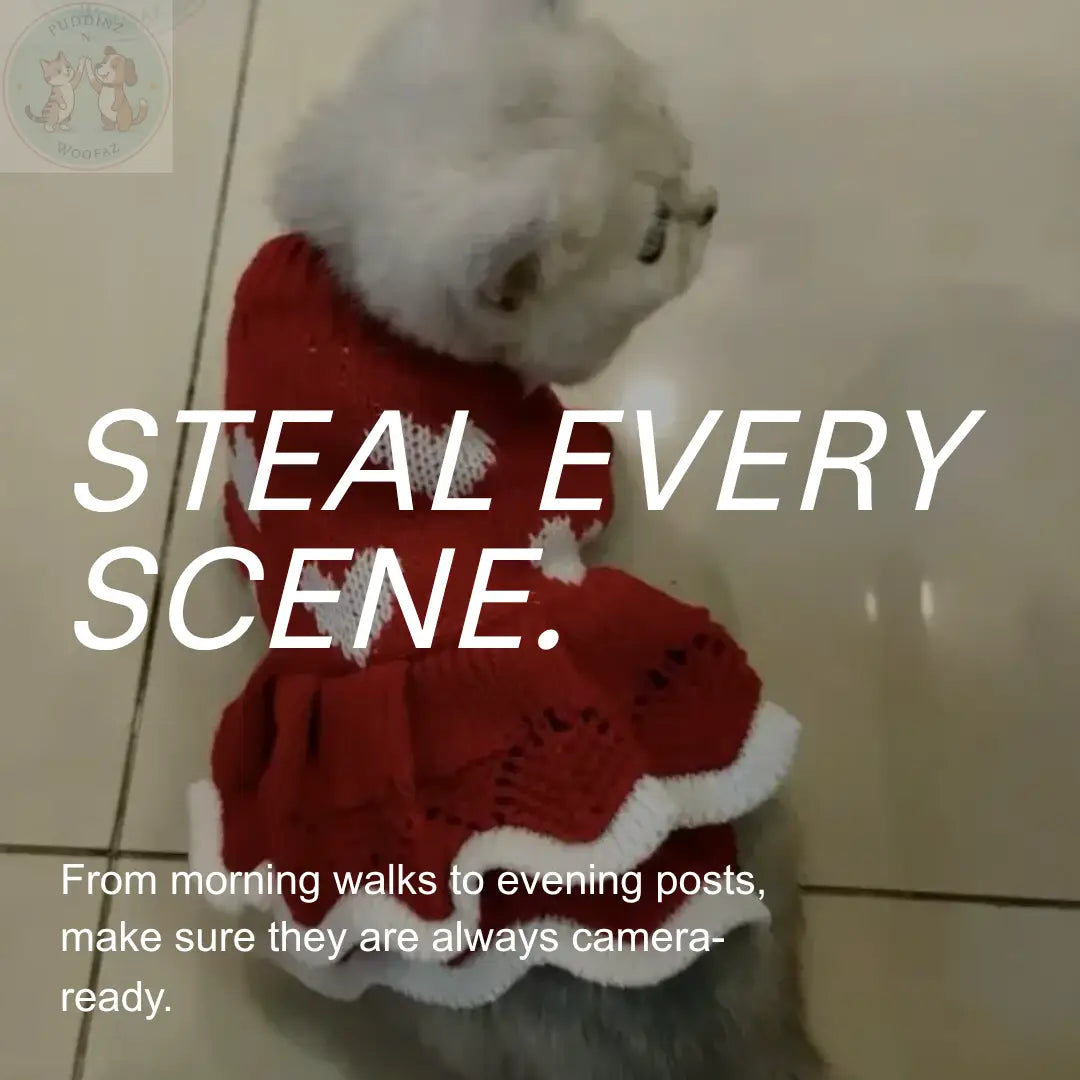 Dog Princess Dress – Festive Christmas & Holiday Outfit for Small Dogs Puddinz n Woofaz   Puddinz n Woofaz