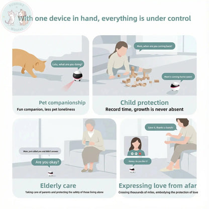 Enabot EBO AIR2 Pet Camera Robot - 2K Home Security Puddinz n Woofaz  Pet accessories Puddinz n Woofaz