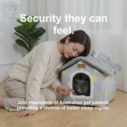 Indoor Dog House – Warm & Cozy Enclosed Cave Bed for Dogs and Cats Puddinz n Woofaz   Puddinz n Woofaz