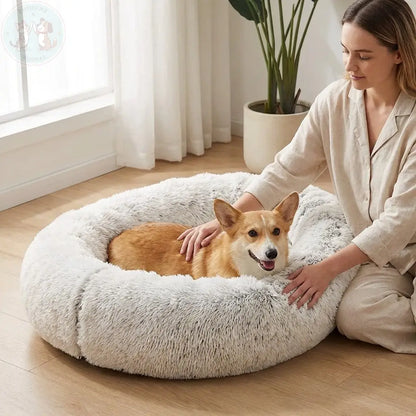 Large Dog Bed – Soft Washable Plush Pet Bed Puddinz n Woofaz   Puddinz n Woofaz