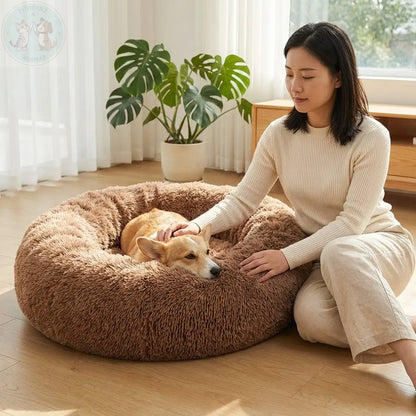 Large Dog Bed – Soft Washable Plush Pet Bed Puddinz n Woofaz   Puddinz n Woofaz